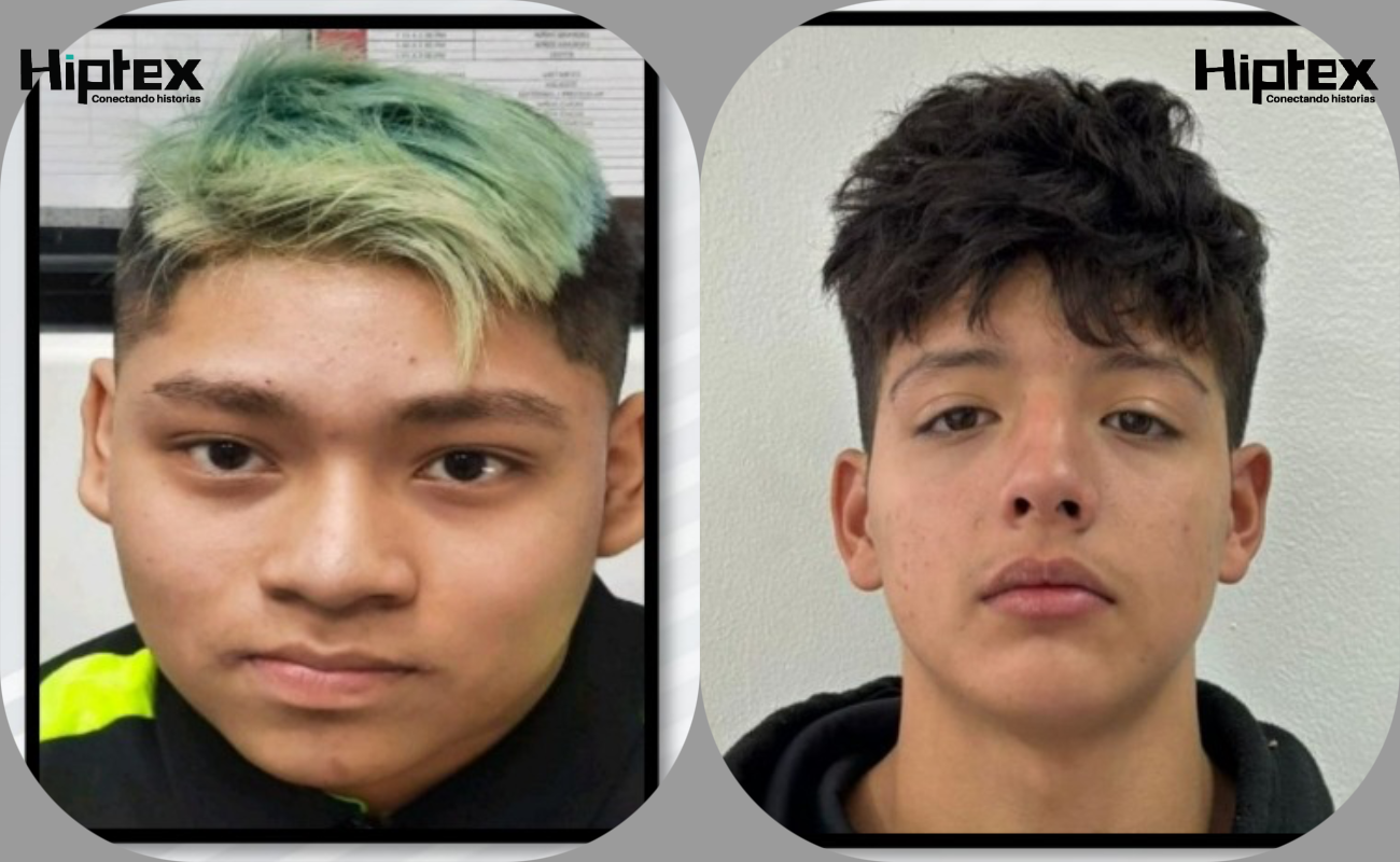 Víctor Manuel Rosas Fonseca y Cristian Israel Molina Valdez de 15 y 14 años de edad.