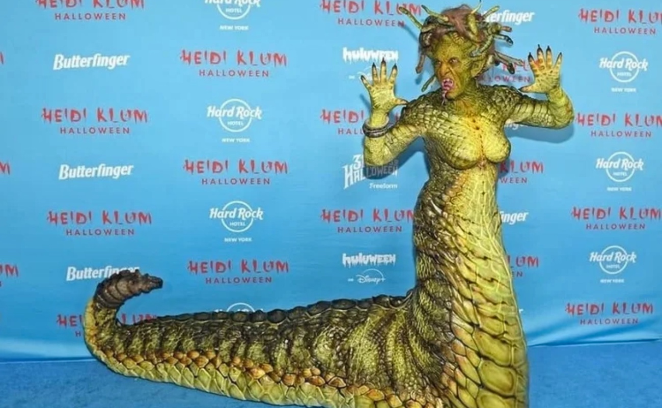 Heidi Klum se transformó en una impresionante Medusa durante su icónica fiesta de Halloween en Nueva York.