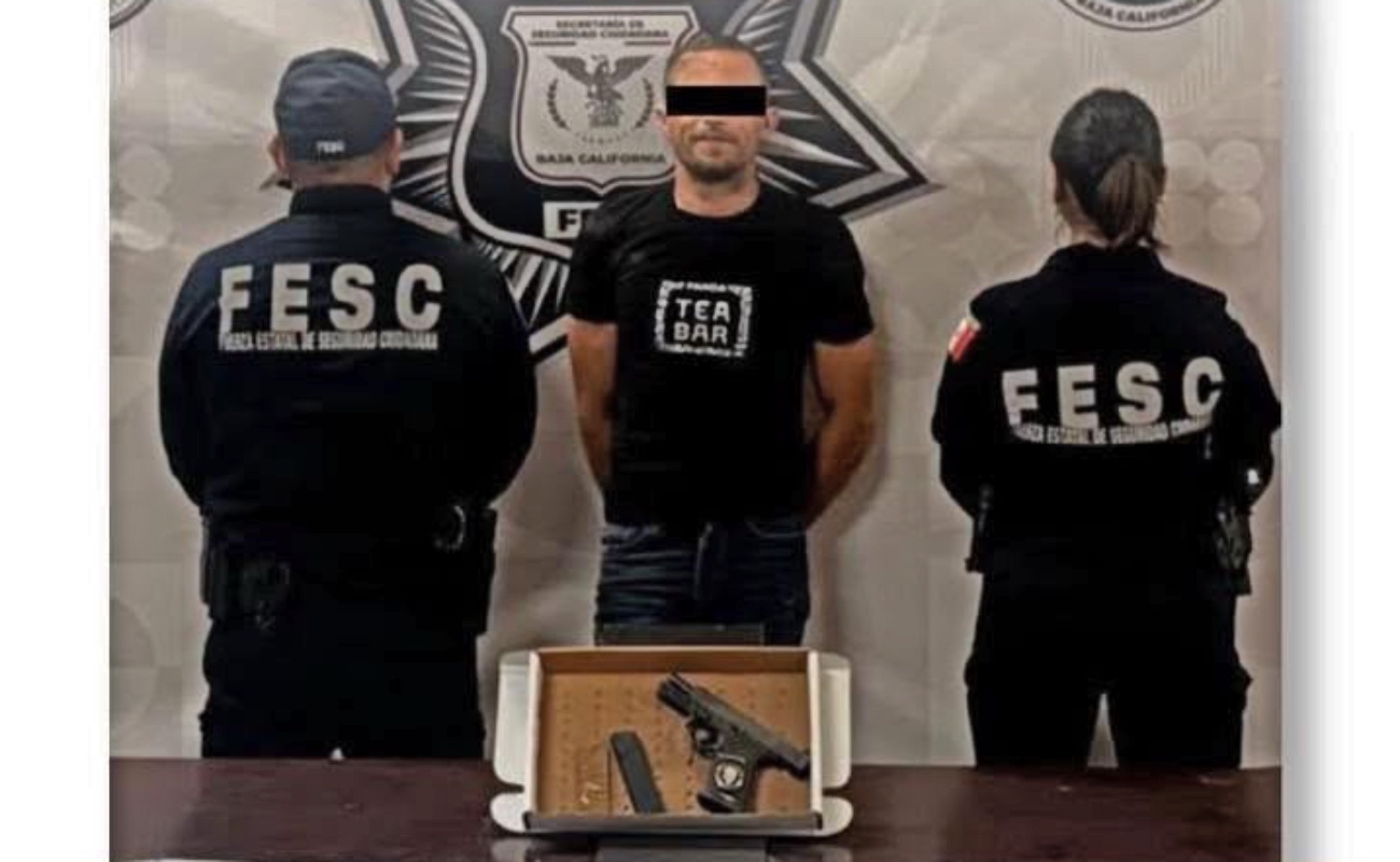 Asegura Fuerza Estatal a presunto sicario en Tijuana
