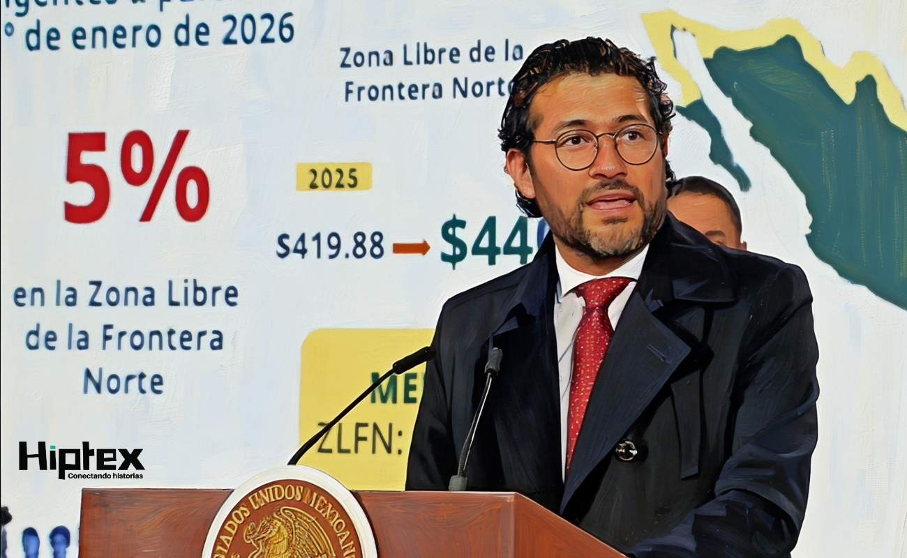 Anuncian aumento de 5% al salario mínimo en 2026 en la Frontera Norte