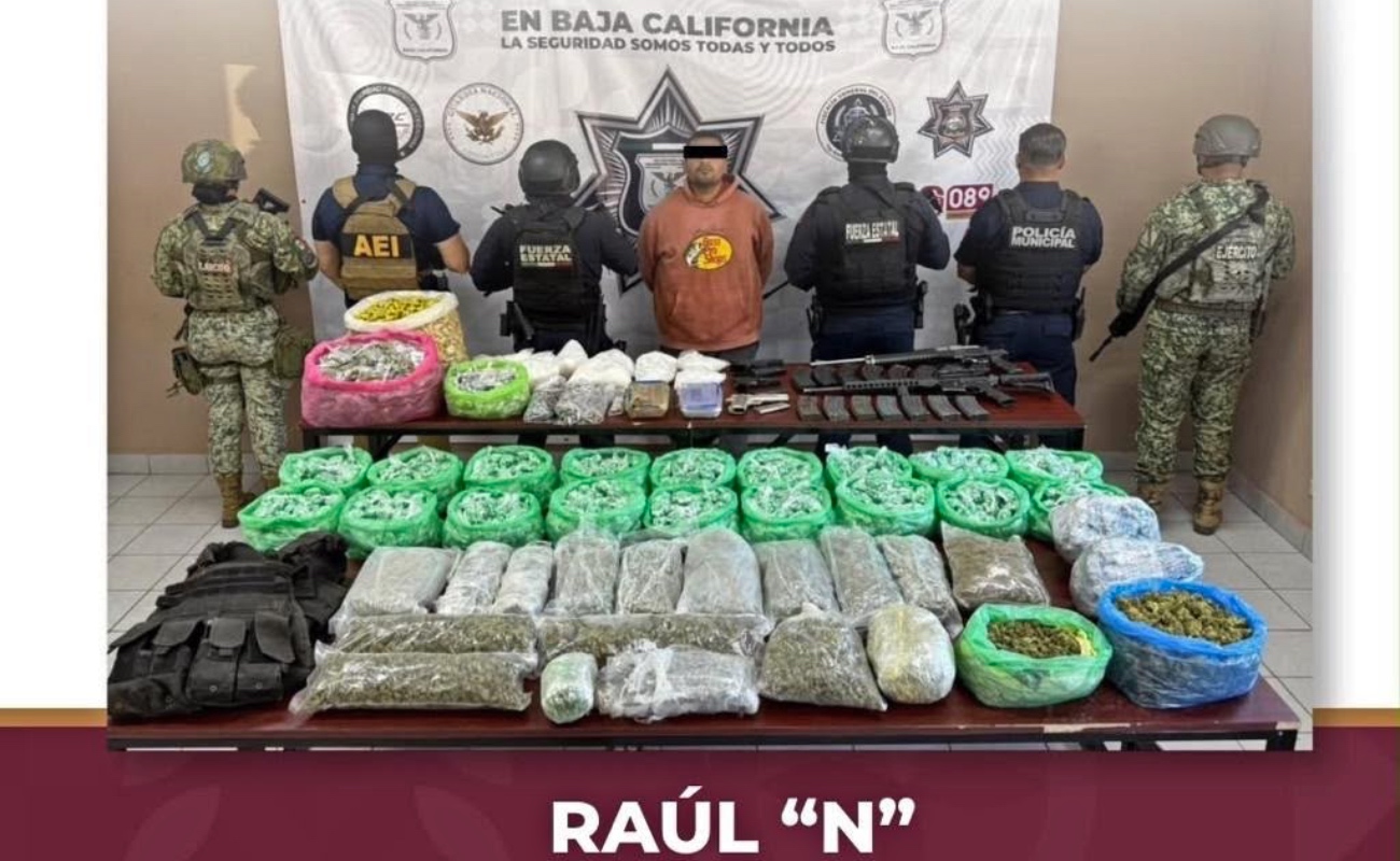 Detiene Fuerza Estatal al “Negro Pimentel” con más de 50 mil dosis de droga y armas de fuego