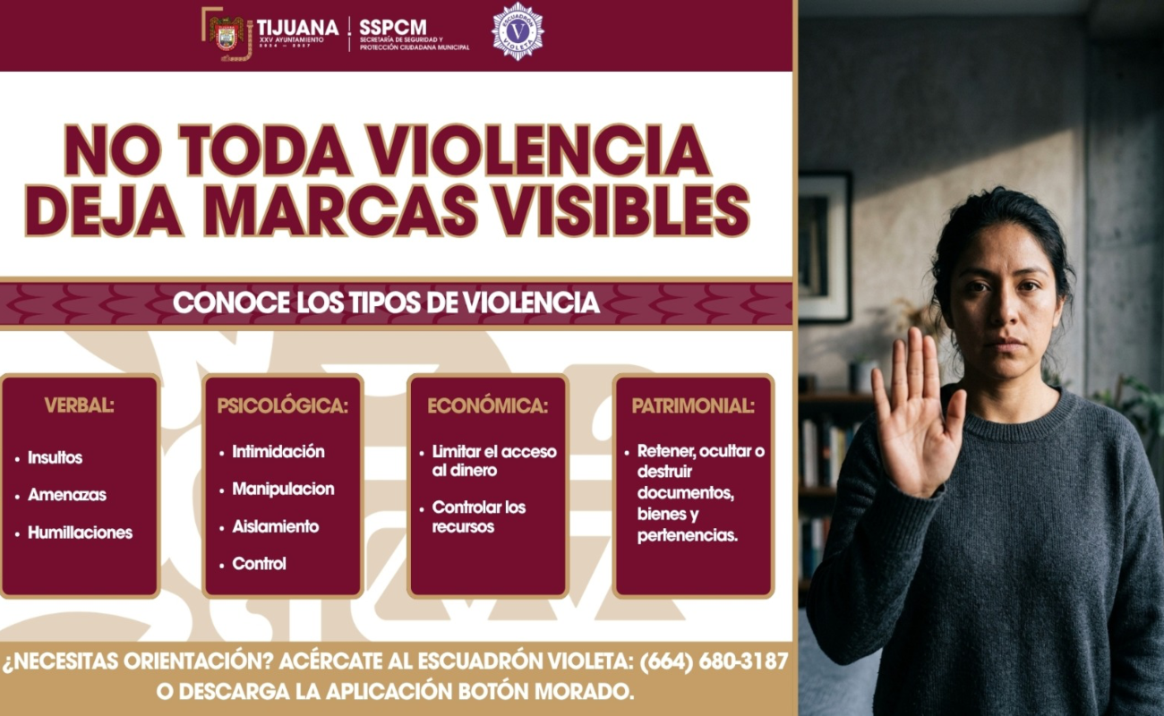 Exhorta SSPCM a mujeres a identificar los tipos de violencia y solicitar ayuda de manera oportuna