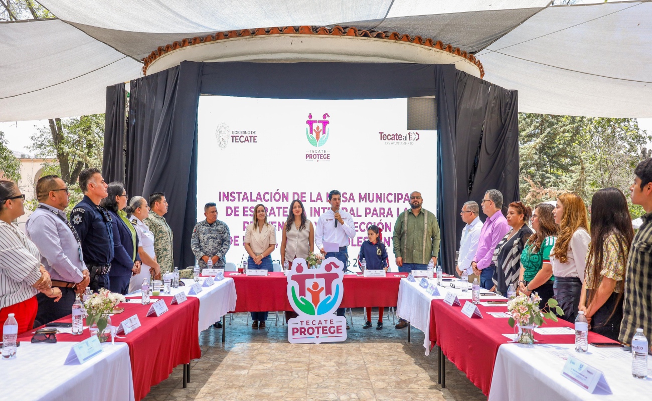 Instalan Mesa Municipal “Tecate Protege”; fortalecen protección de la niñez y juventud