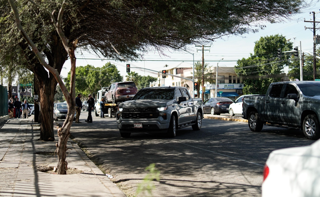 Persecución termina frente a Facultad de Ciencias Humanas de la UABC en Mexicali