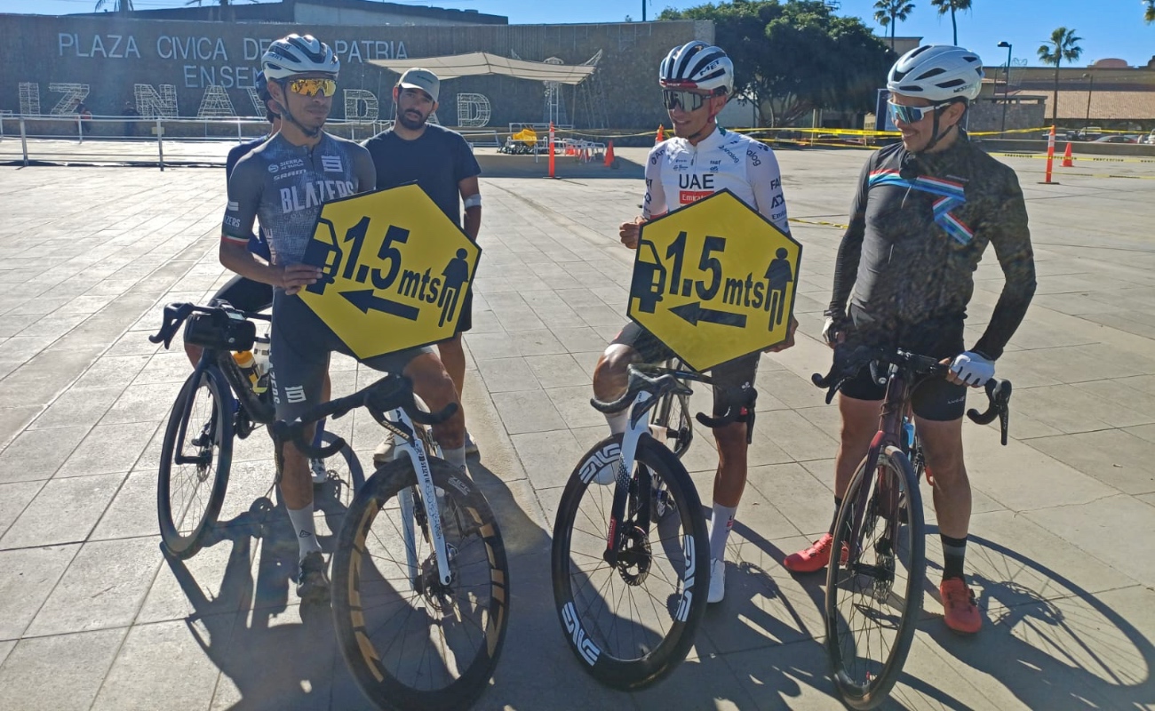 Se suma Isaac del Toro a la rodada por la seguridad de los ciclistas en Ensenada