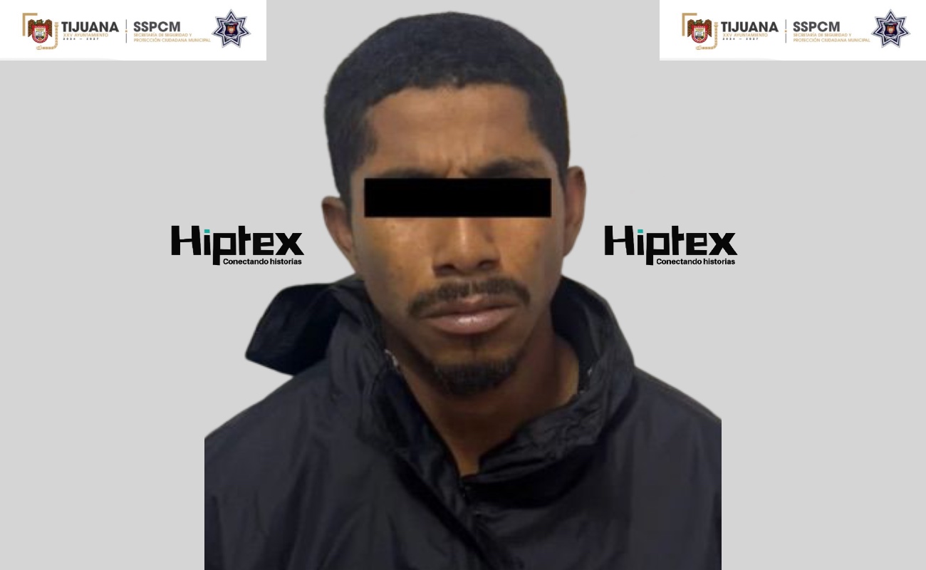 La Policía Municipal de Tijuana aseguró a Jesús Andrés “N”, por homicidio.