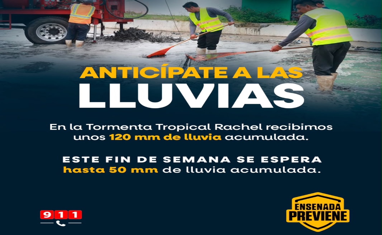 La población debe prepararse ante las lluvias previstas para este fin de semana.