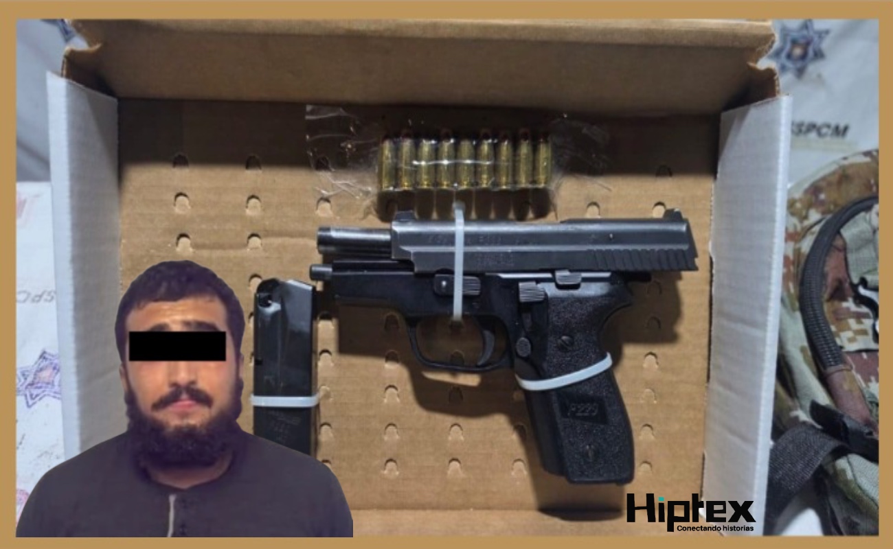Jesús “N”, fue puesto a disposición de la FGR por la Policía Municipal de Tijuana.