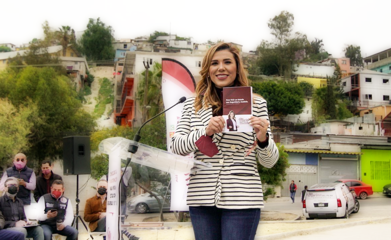 Lograr la paz para la población bajacaliforniana, el compromiso de Marina del Pilar.