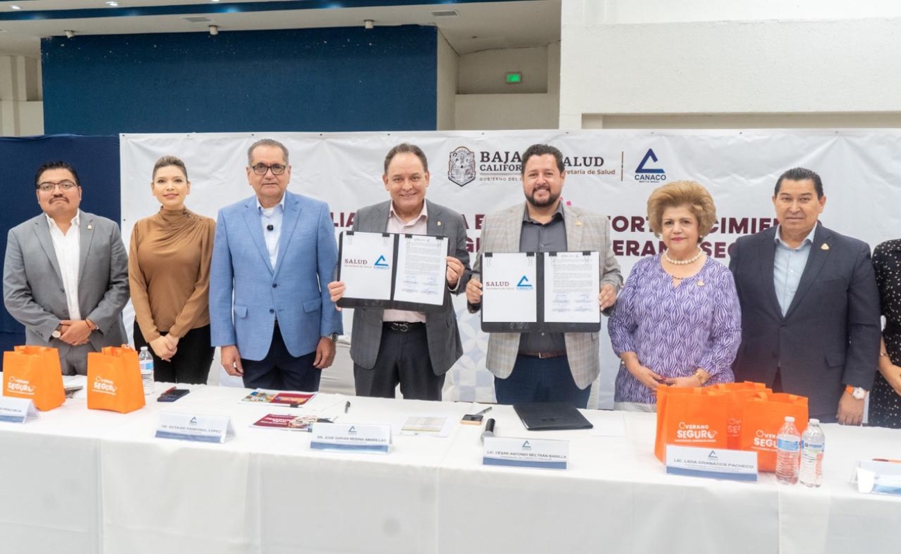 Hacen alianza Secretaría de Salud y CANACO por un verano seguro