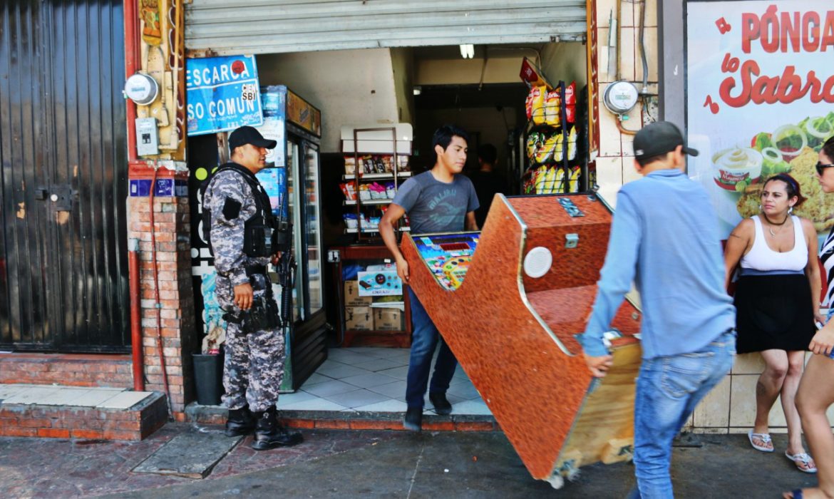 Aseguran máquinas traga monedas en la Zona Norte