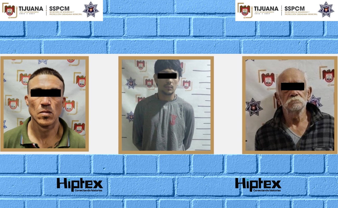 Capturan a tres hombres con órdenes de aprehensión vigentes en distintos hechos