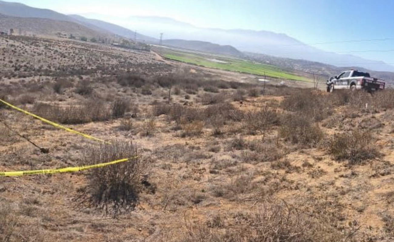 Hallan cadáver calcinado en Maneadero