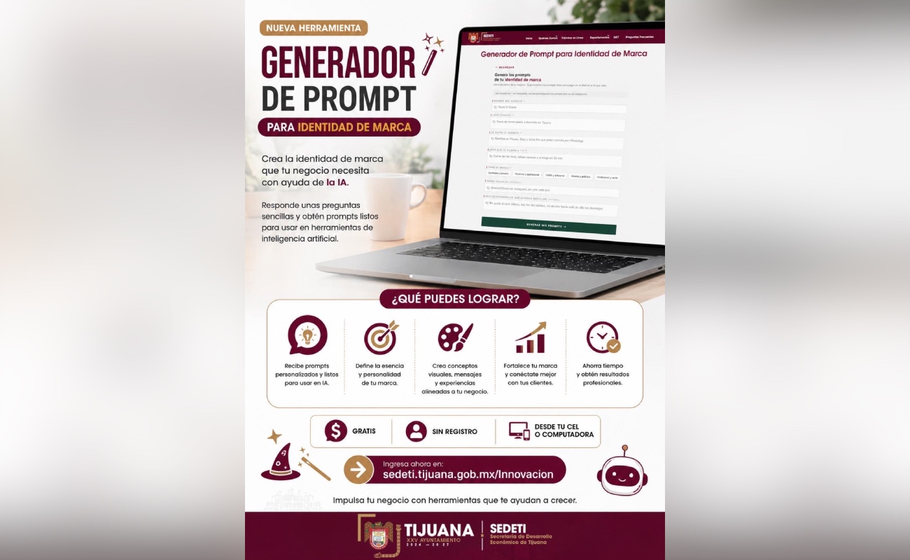 Impulsa XXV Ayuntamiento de Tijuana herramienta gratuita para fortalecer la identidad de marca de los emprendimientos