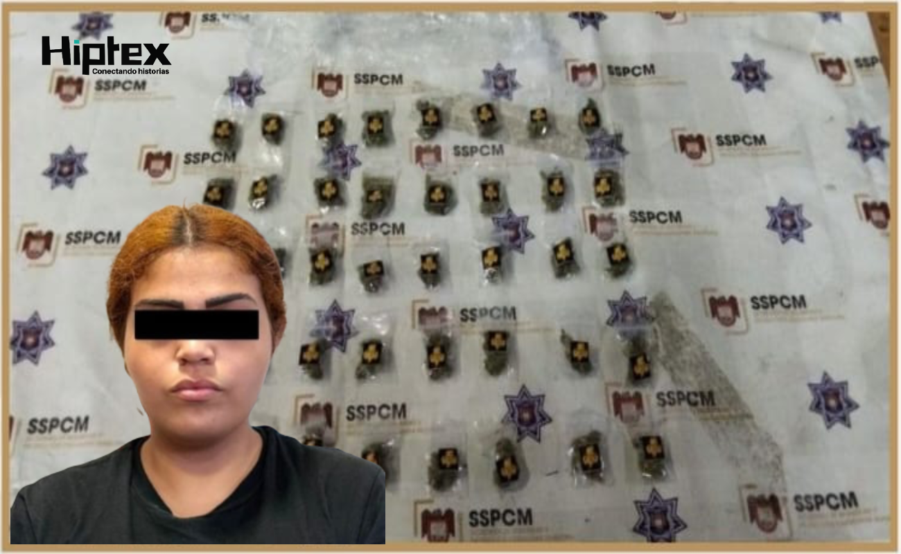 Detienen en Tijuana a mujer con presunta droga, tiene orden de aprehensión activa en Estados Unidos
