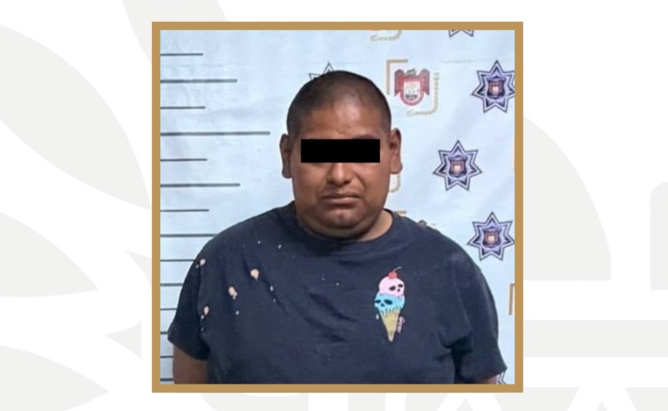 Agentes de la SSPCM detuvieron a Marcos “N” en Natura por presunta violencia contra la mujer y lesiones tras un reporte.