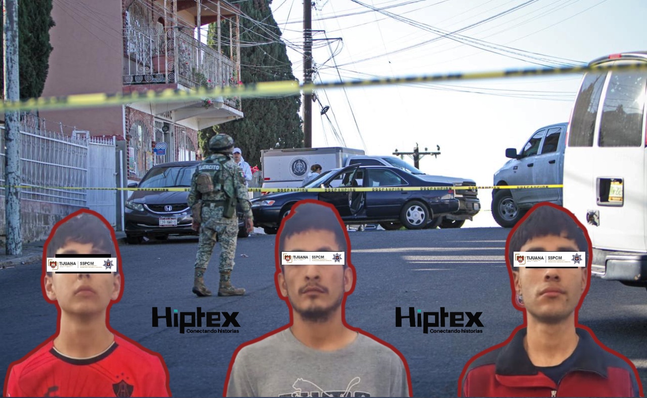 Ángel Emilio “N”, Luis Armando “N” y Gabriel Damián “N”, los detenidos.