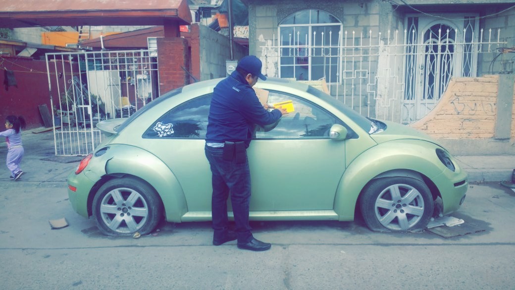 Algunos autos eran utilizados como picaderos o tiraderos de basura.