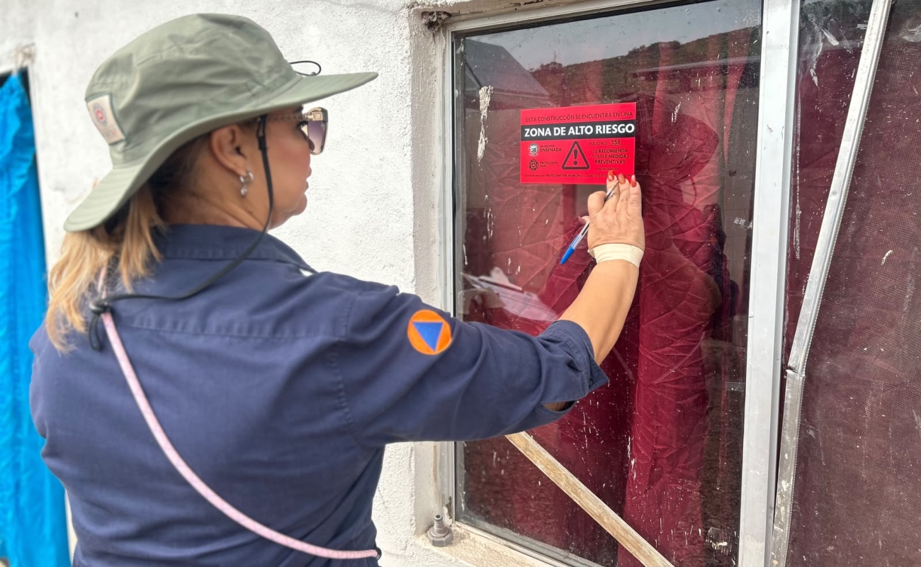 Notifica Gobierno de Ensenada 359 viviendas en zonas de riesgo ante pronóstico de lluvias