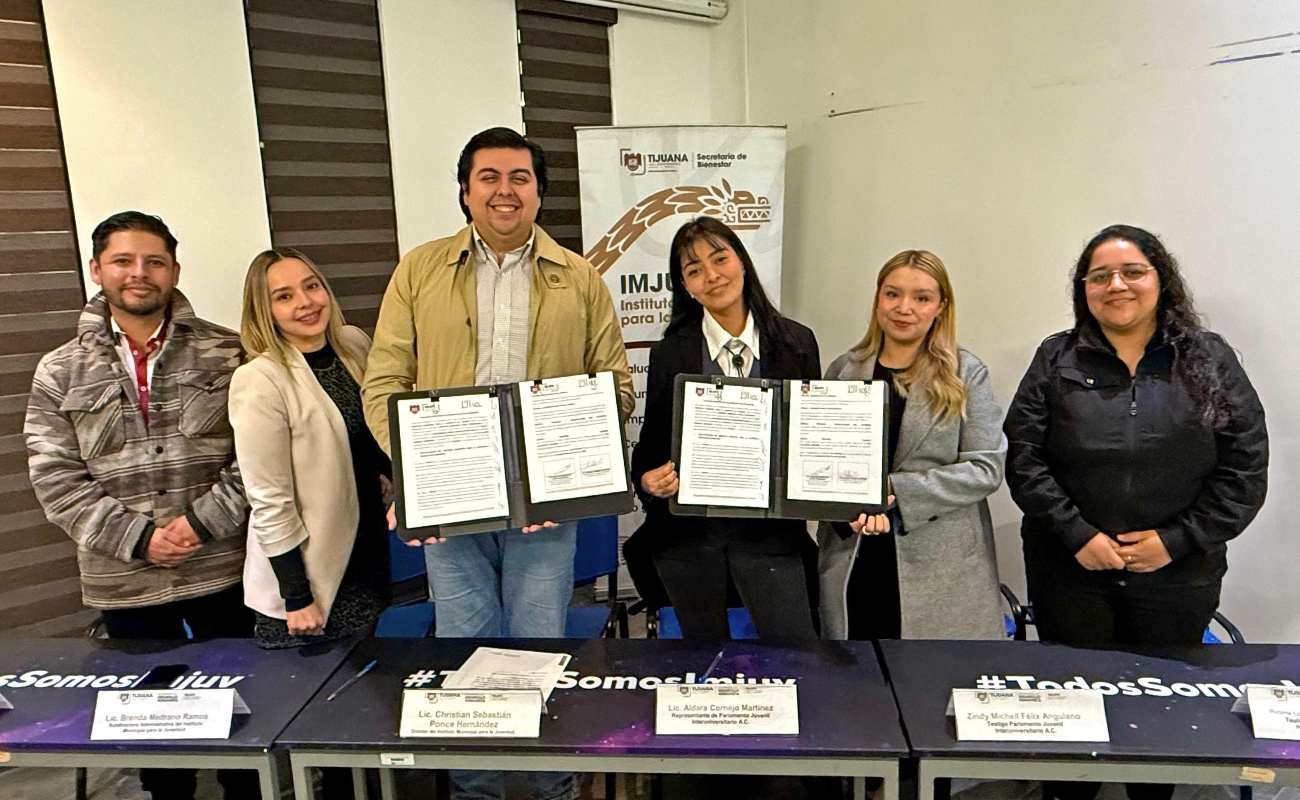 Firma Gobierno Municipal convenio con Parlamento Juvenil Interuniversitario