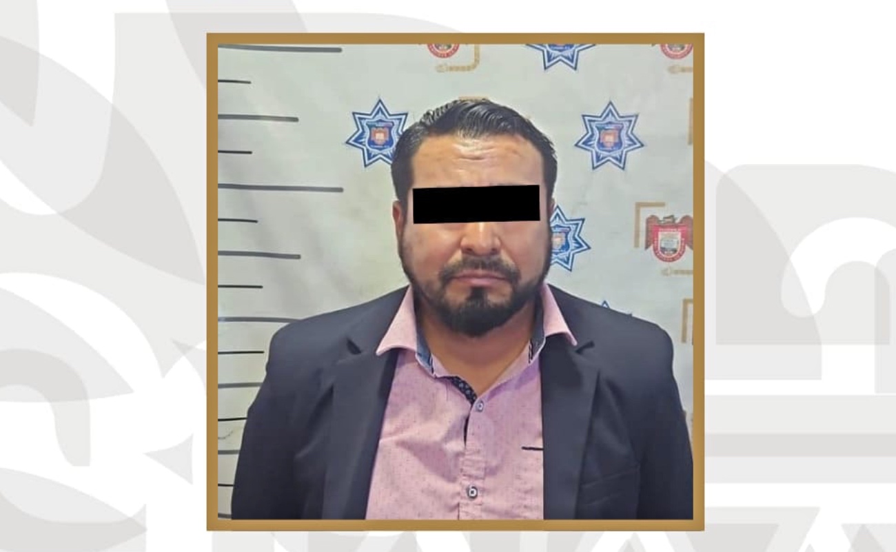 Aseguran agentes de la Policía Municipal a hombre por presunta violencia familiar
