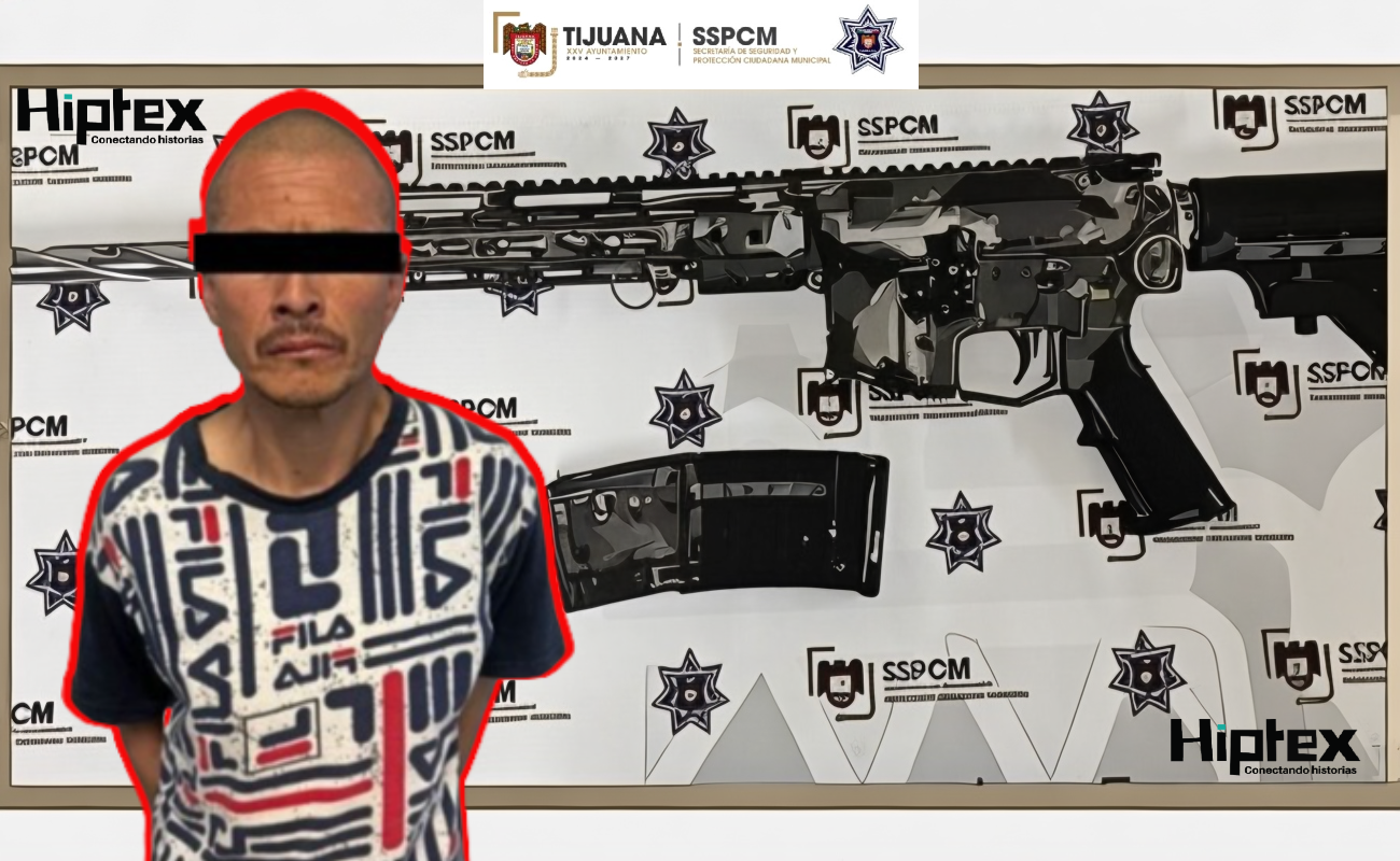 A Ismael “N”, se le decomisó un fusil calibre .223.