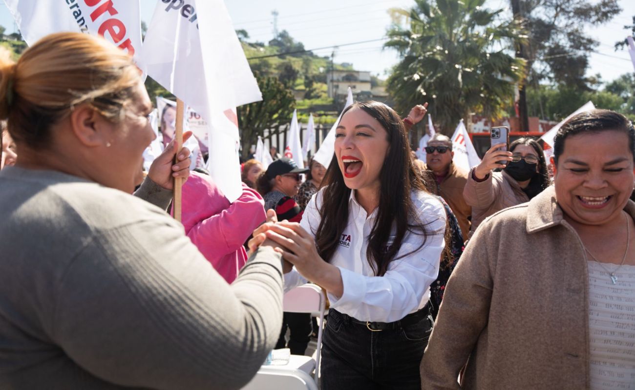 La joven candidata al Senado se reunió con mujeres tijuanenses.