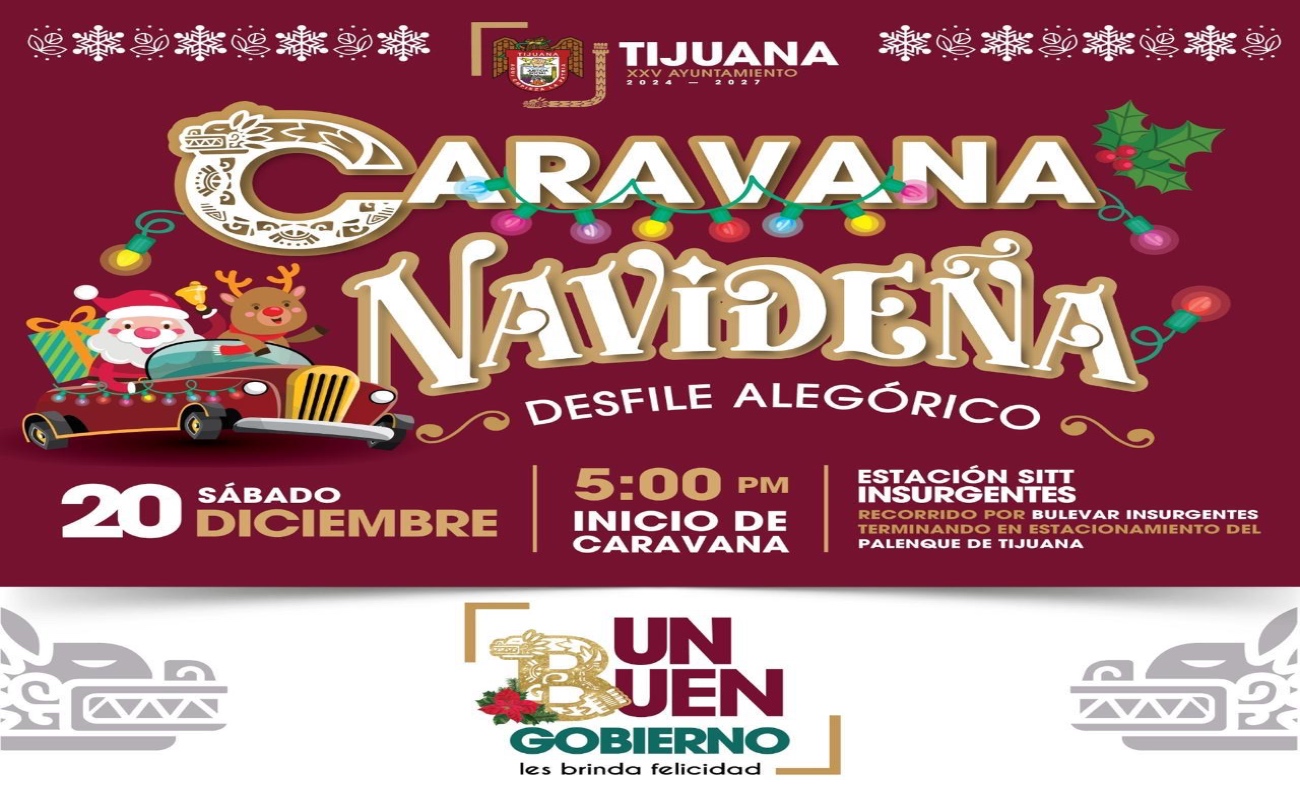 Invita Ismael Burgueño a la Caravana Navideña este 20 de diciembre