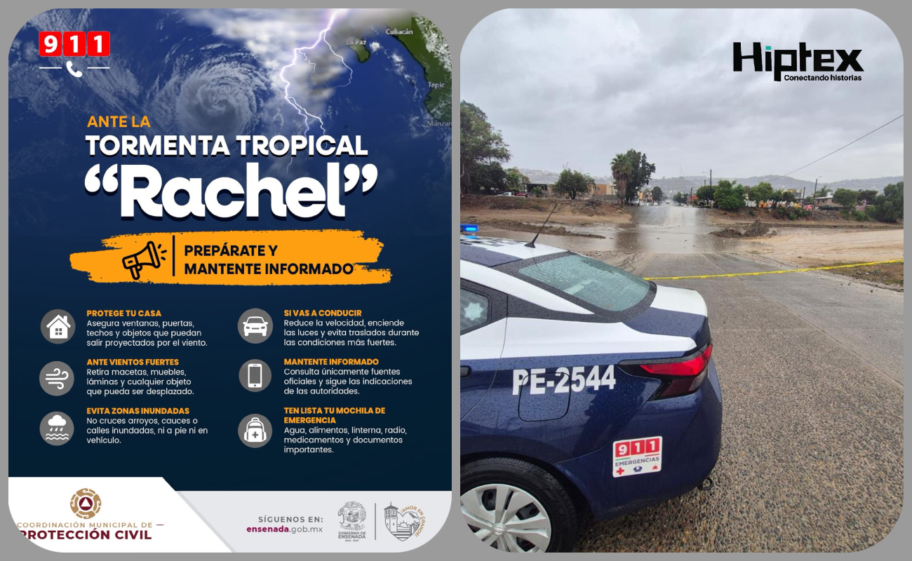 Se pronostican lluvias con acumulados de hasta 50 milímetros y vientos de hasta 70 km por hora.