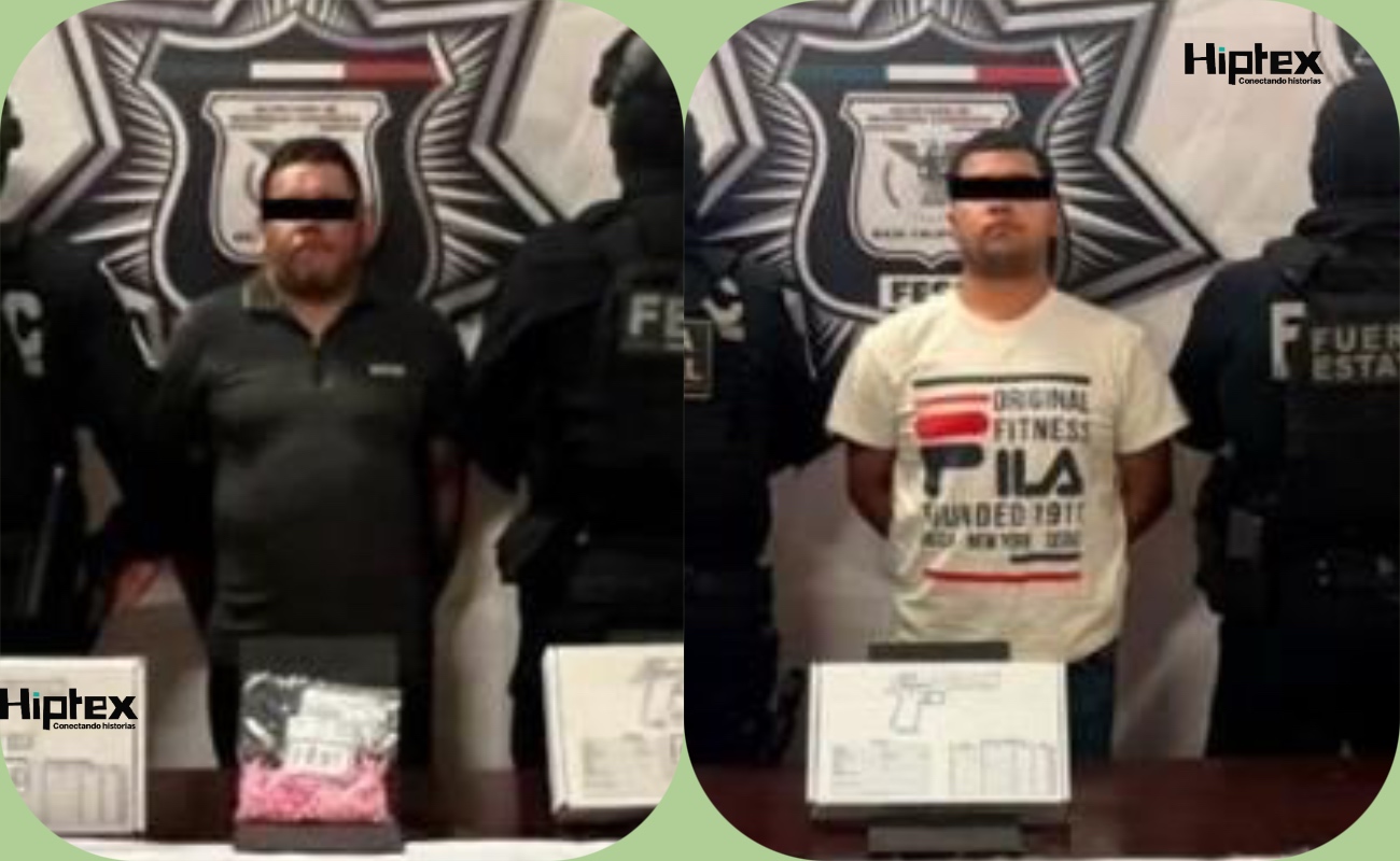 Capturan agentes estatales a dos sujetos armados