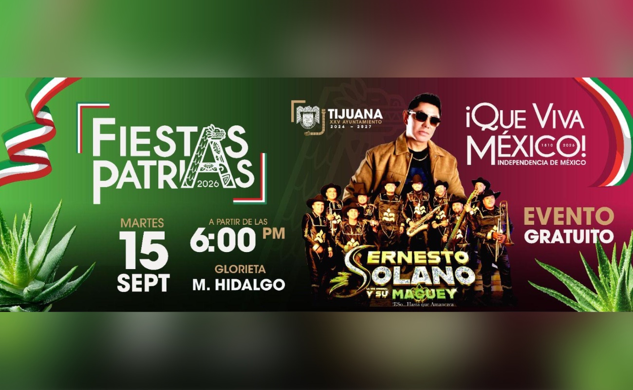 Invitan a celebrar el Grito de Independencia con concierto gratuito de Ernesto Solano ‘La Voz Original y su Maguey’