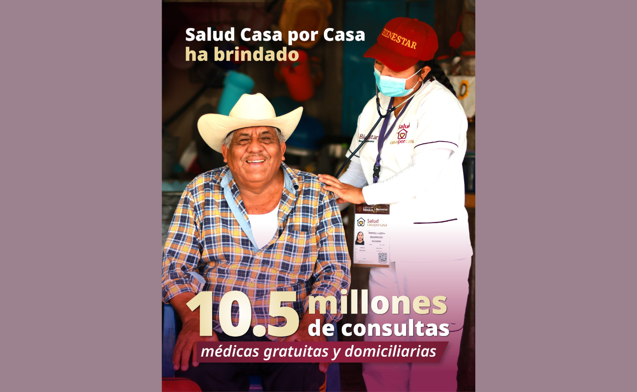 Los 20 mil servidores de la salud que acuden a los domicilios se encuentran uniformados y con identificación oficial.
