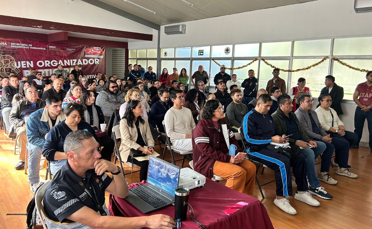 Con el objetivo de fortalecer la organización y el desarrollo del deporte en la ciudad.