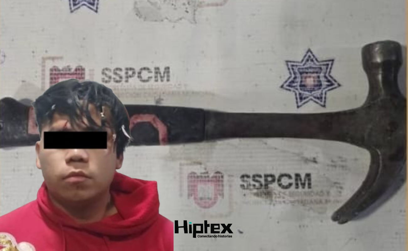 Agrede a su hermano con un martillo; es detenido por la Policía Municipal