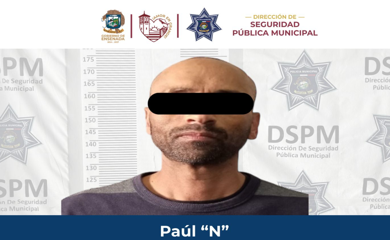 Paúl “N”, de 40 años de edad, fue detenido en la colonia Lomitas.