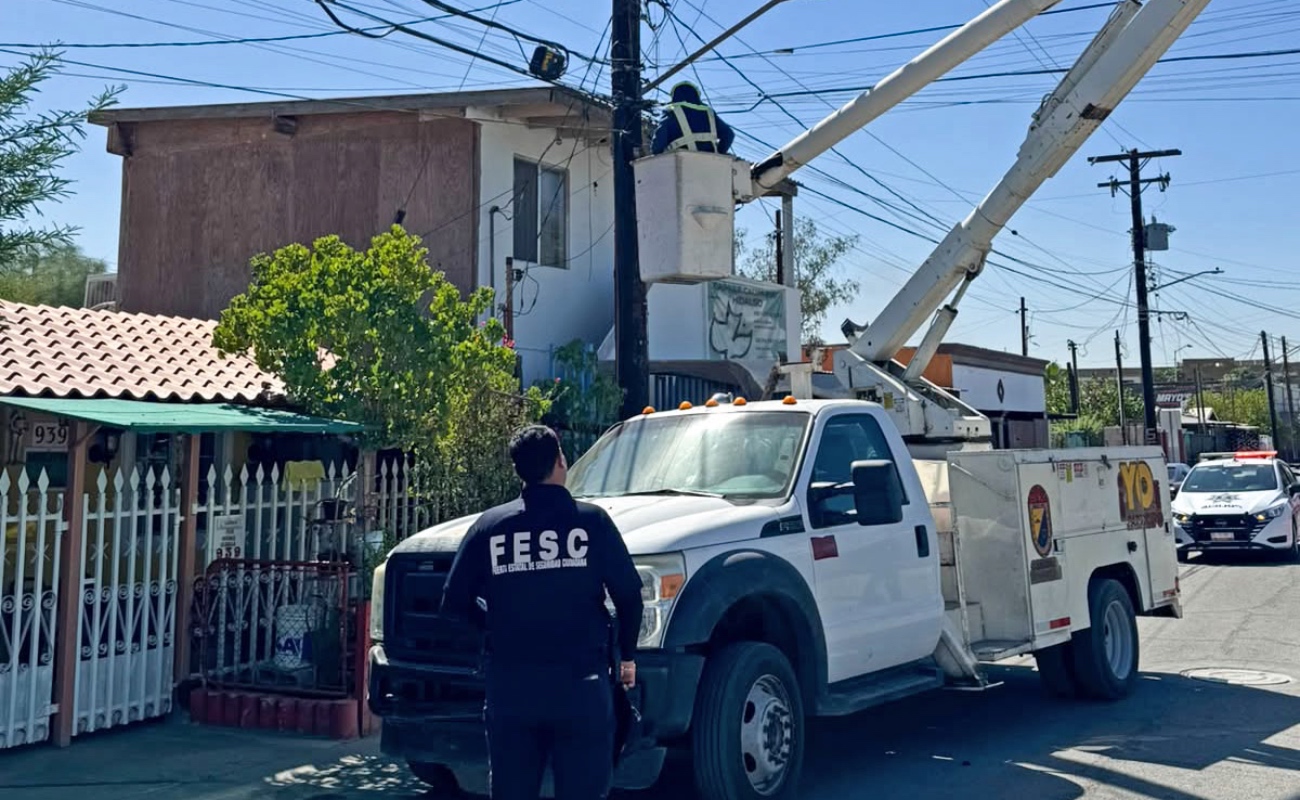 Las video cámaras esta instadas en postes de telefonía.