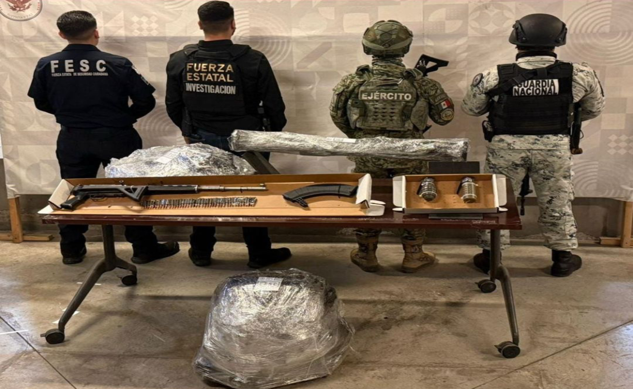 Incautan armamento de alto poder y equipo táctico en Valle de Las Palmas