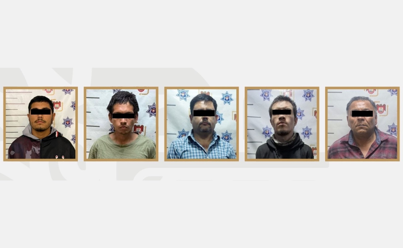 Detiene SSPCM a cinco personas armadas en distintas intervenciones