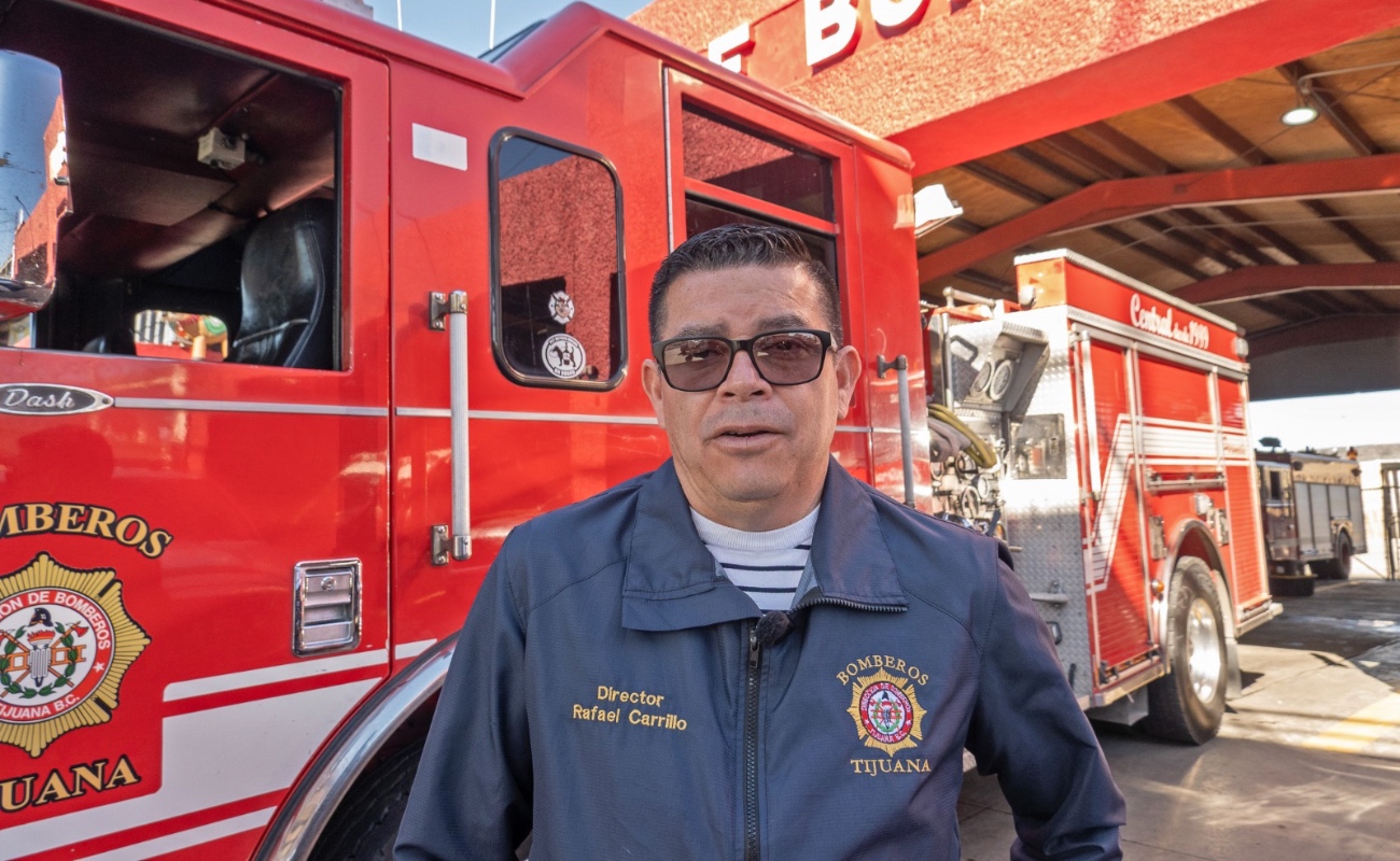 Bomberos Tijuana reporta un aumento del 5 al 25% en emergencias durante diciembre, principalmente incendios, fugas de gas y accidentes de tránsito.