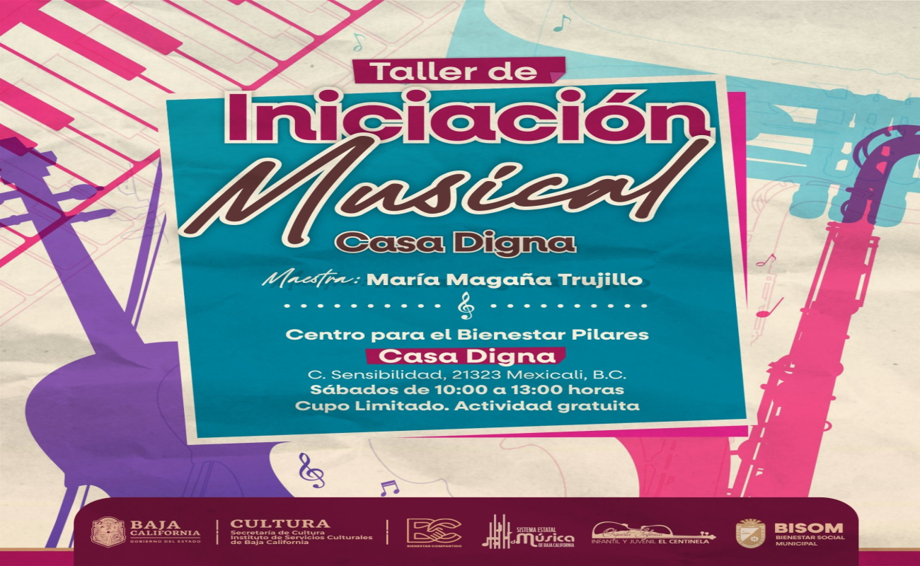 Abren inscripciones a talleres de iniciación musical para niños y adolescentes