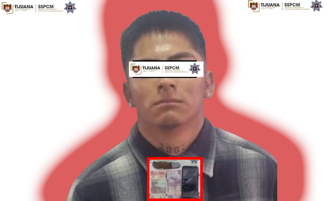 Aseguran a presunto responsable de robo con violencia