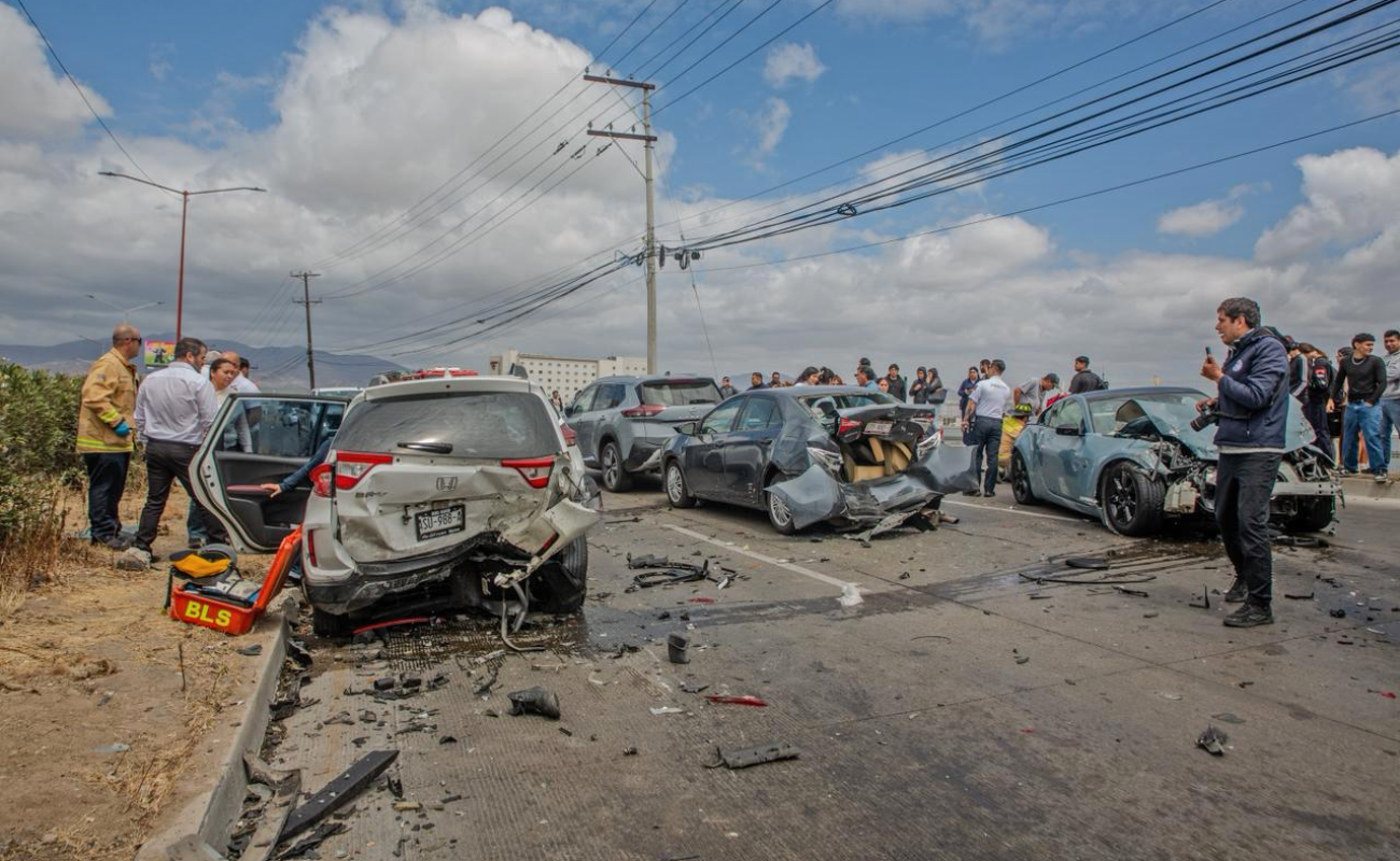 Tres de los lesionados fueron trasladados a un hospital.