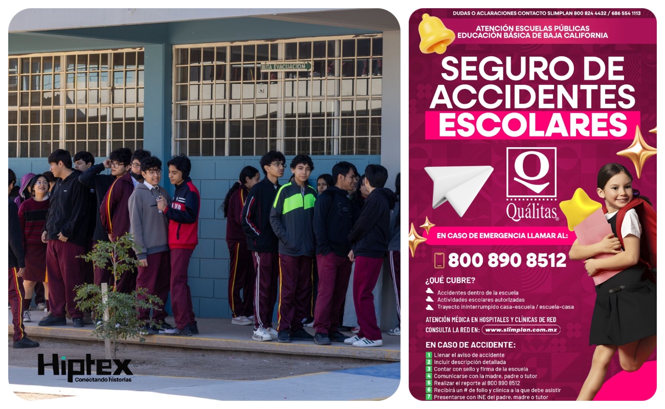 La aseguradora Quálitas será la encargada de brindar la cobertura para el ciclo escolar vigente.