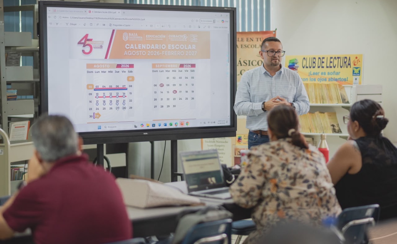 Capacitan a docentes de COBACH BC previo al inicio del ciclo escolar 2026-2