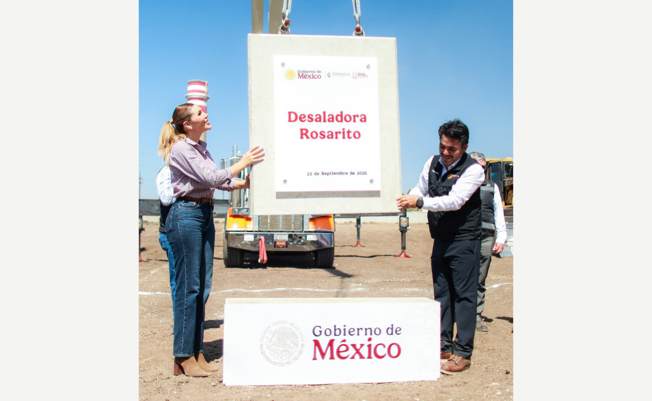 Inicia Baja California construcción de la planta desaladora de Rosarito para que el agua sea un derecho y no un privilegio