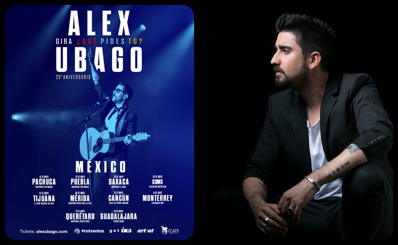 Alex Ubago vuelve a México para celebrar los 25 años de “¿Qué pides tú?” con una gira cargada de nostalgia