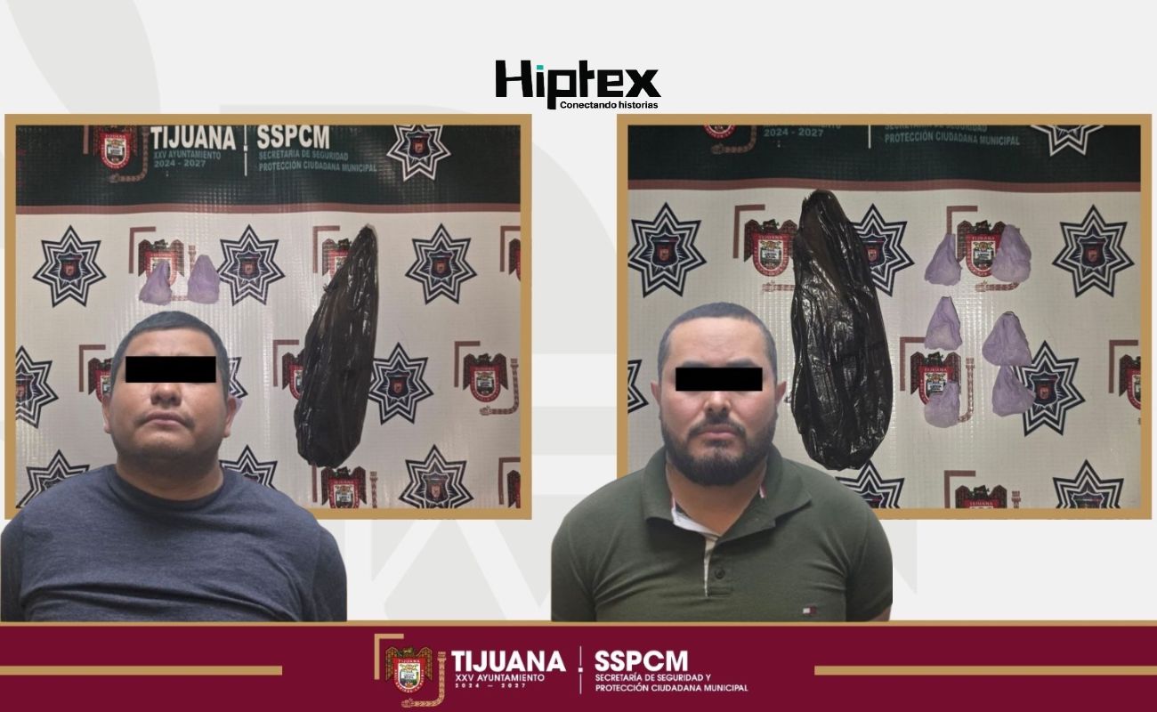 Detiene Policía Municipal a dos personas en posesión de presuntas sustancias ilícitas en Villa Fontana