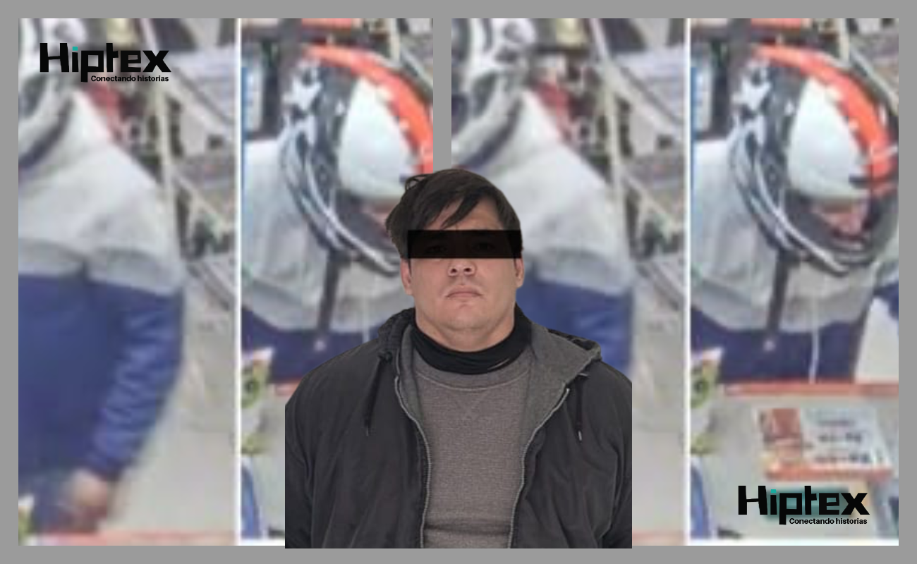 El motociclista identificado como David Omar "N", de 33 años de edad, fue asegurado por la portación del arma punzo cortante.