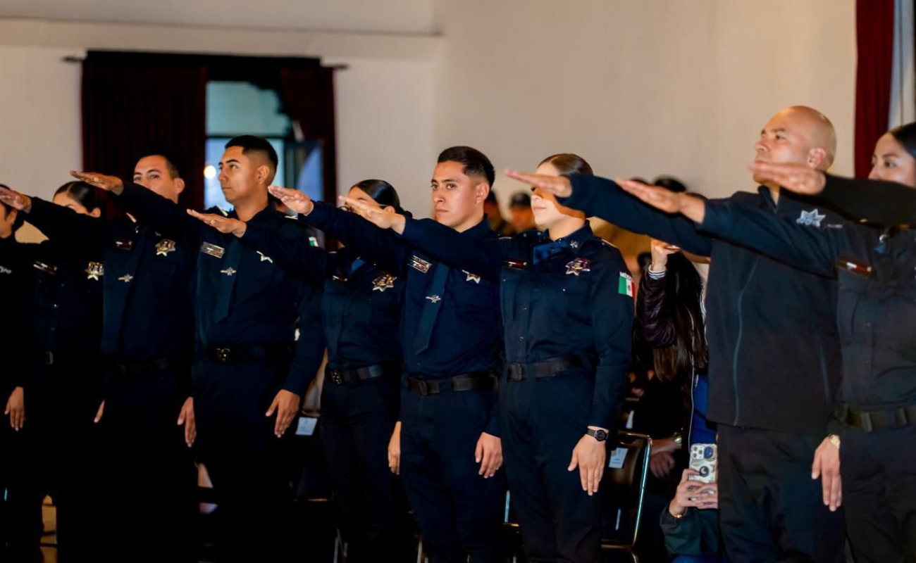 La ceremonia formalizó el compromiso de los elementos con la legalidad y la protección ciudadana.