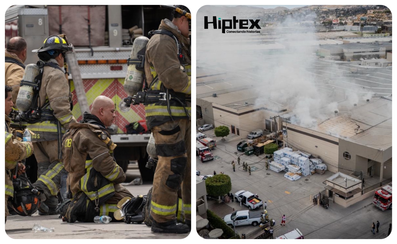 Incendio en fábrica del Parque Industrial Arboledas